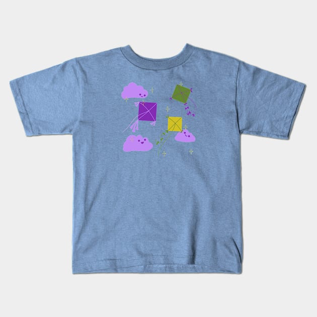 Kite in the sky Kids T-Shirt by maryglu